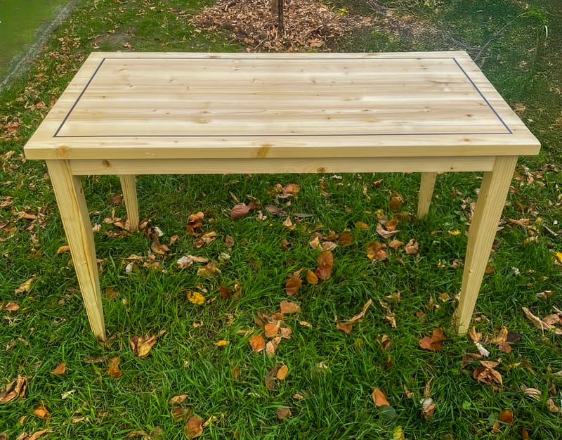 Nonna's Table — custom dining table by Lyon St Woodworking